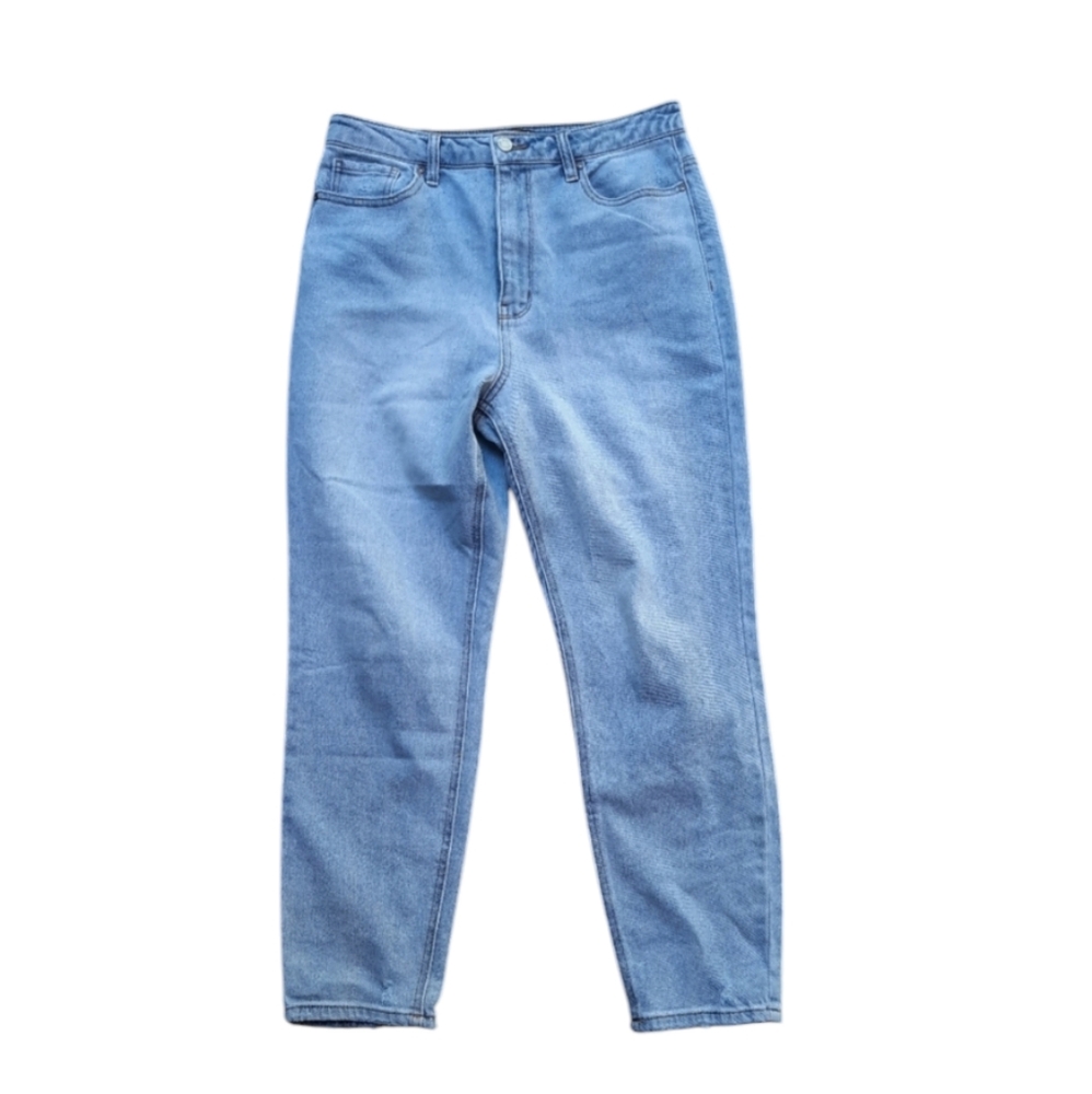 AFRM light wash straight leg jeans